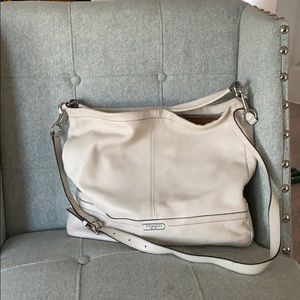 Cream coach bag